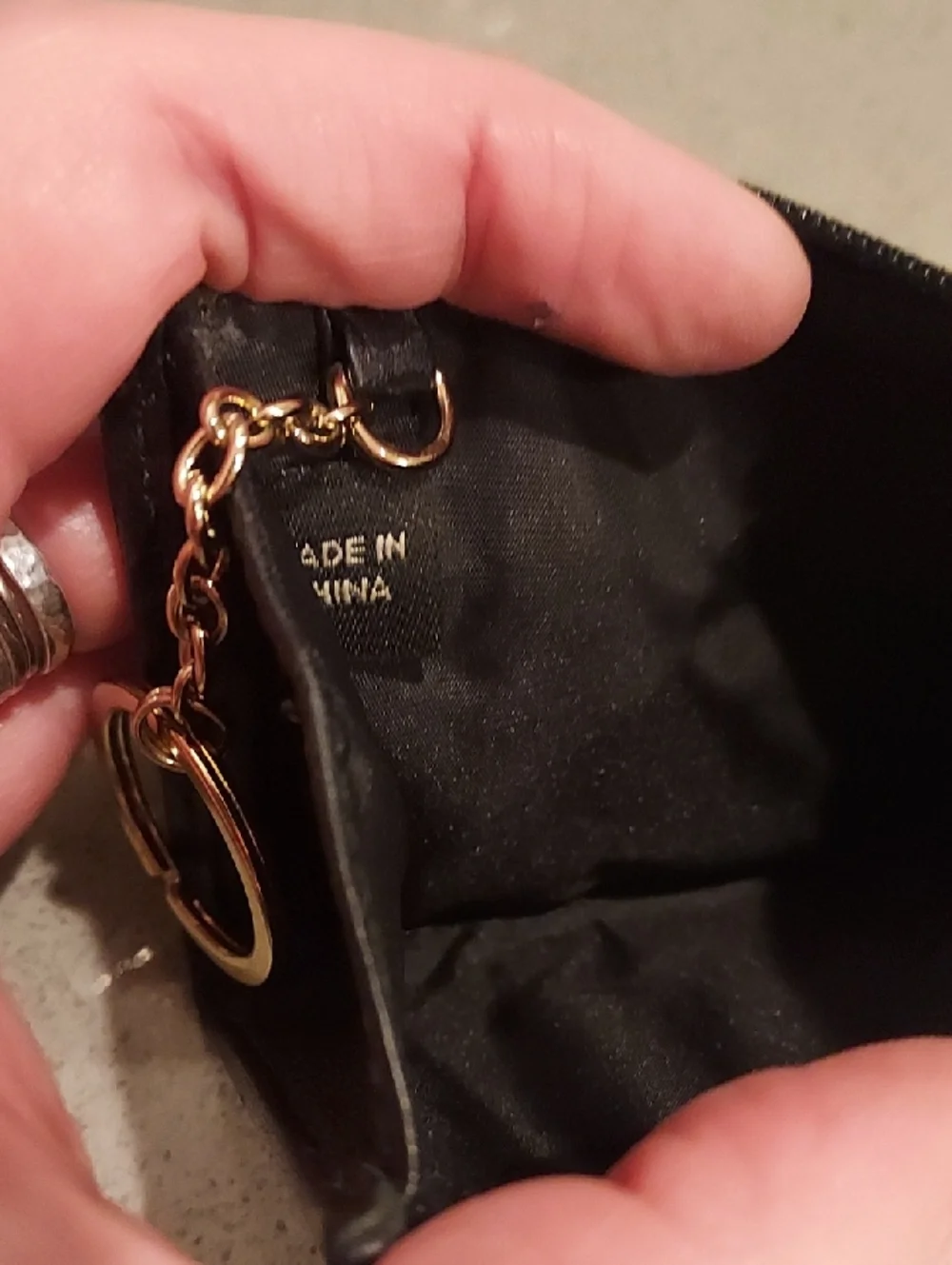 Coach Mini Signature Skinny Coin Purse Keychain Wallet - Picture 4 of 4